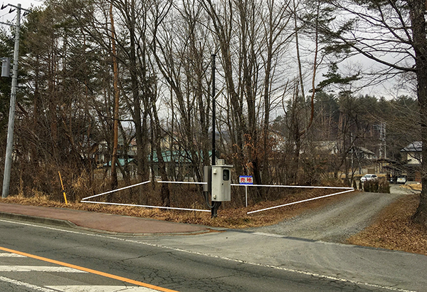 県道28号に面した285坪の土地①