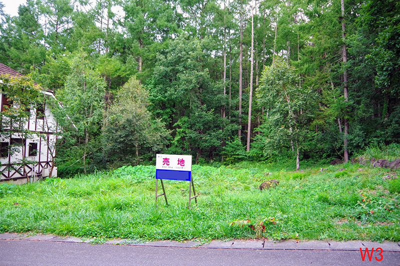 各区画には森林地帯が設けられ森の雰囲気を感じる。C9号地