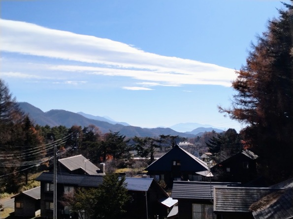 バルコニーからの眺め。