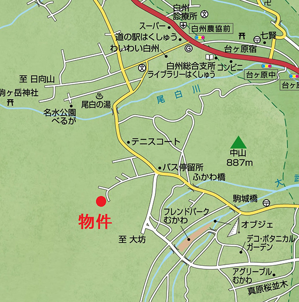 物件の周囲環境。