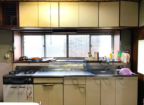 キッチン横の土間。