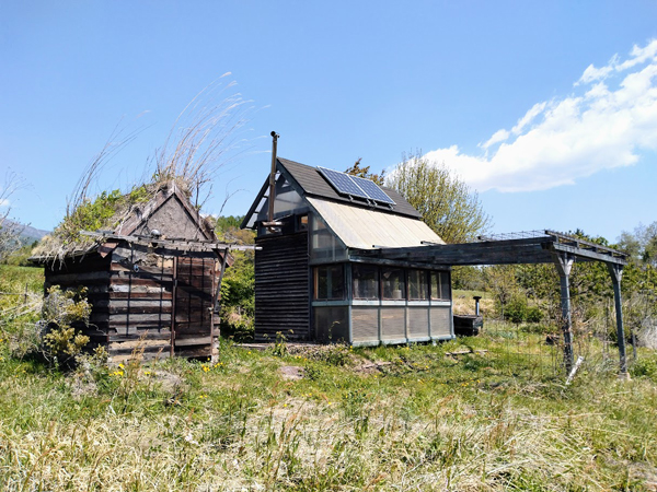 小屋と井戸小屋はご夫婦の建築。